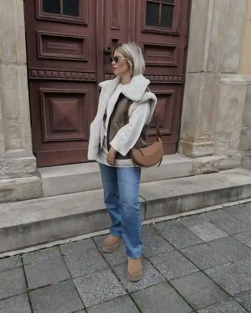 Cozy Ugg Outfit Ideas for Winter with Trendy Looks Using Leggings, Jeans, and Dresses for Cold Days